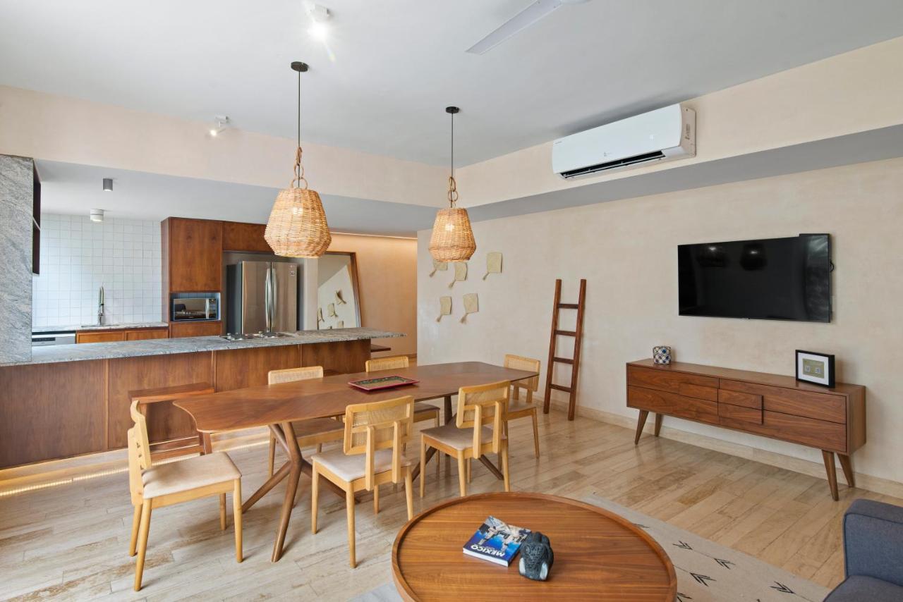 205 Perfect Location 3 Bedrooms Apartment Tulum Pueblo Buitenkant foto